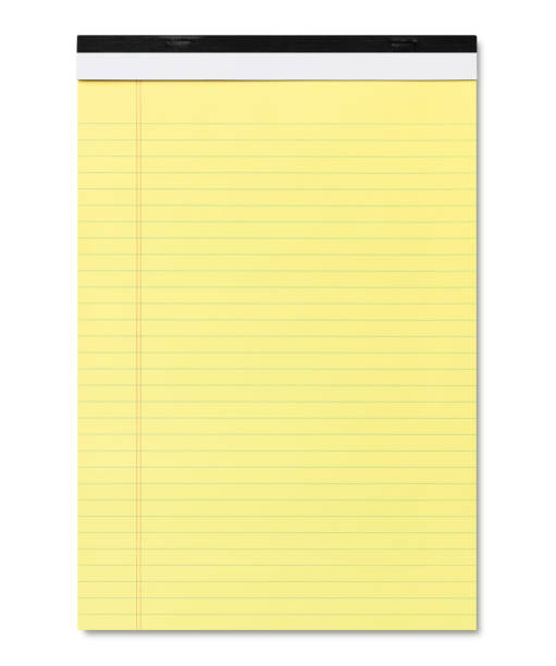 tampone legale giallo - note pad legal system yellow paper foto e immagini stock