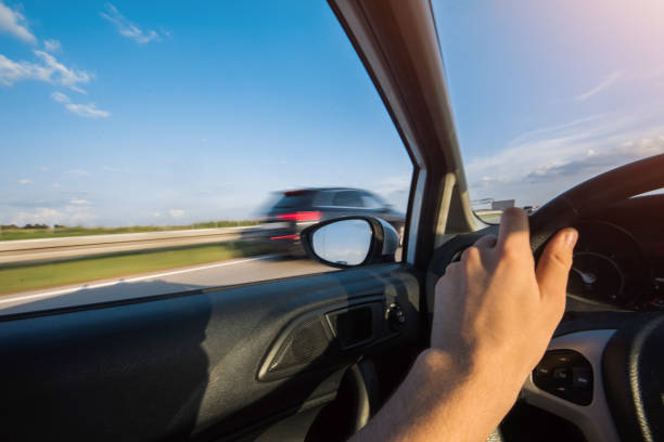 istock Drivers view on a side window from a fast moving vehicle. 1017258748
