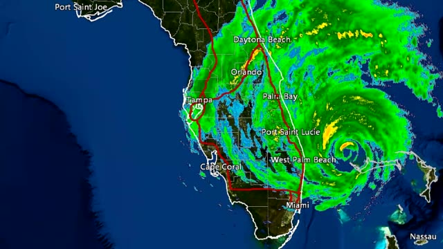 2016 Hurricane Matthew Landfall Radar Time-Lapse