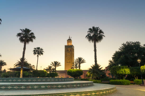 istock Koutoubia Mosque at sunrise in Marrakech. 1017279152