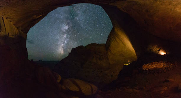 istock False Kiva at night with Mikyway at Canyonland National Park 1017284954