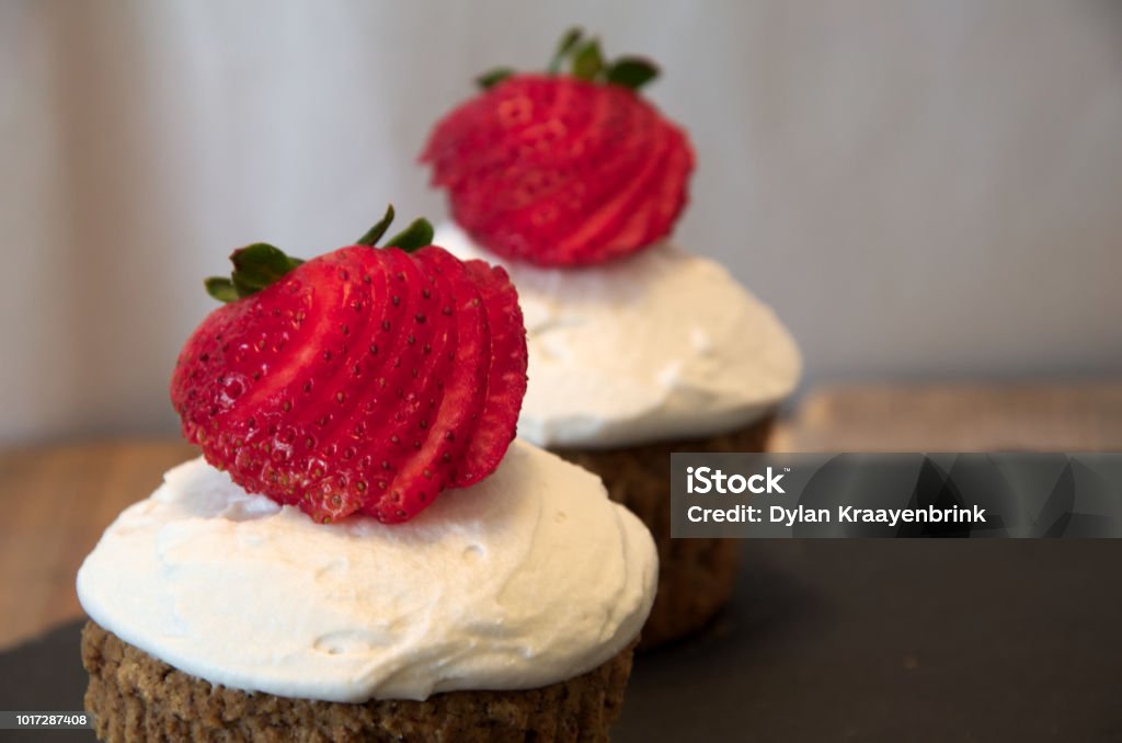 Cupcakes ready for a wedding cake taste test Backgrounds Stock Photo