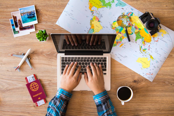 istock Searching and booking hotels for vacation 1017287866