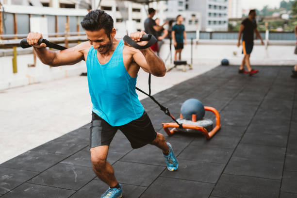 istock Young muscular guy from India on open air training in Malaysia 1017296448