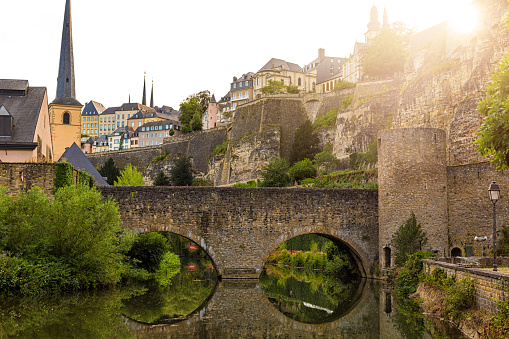 Luxembourg with old bridge
