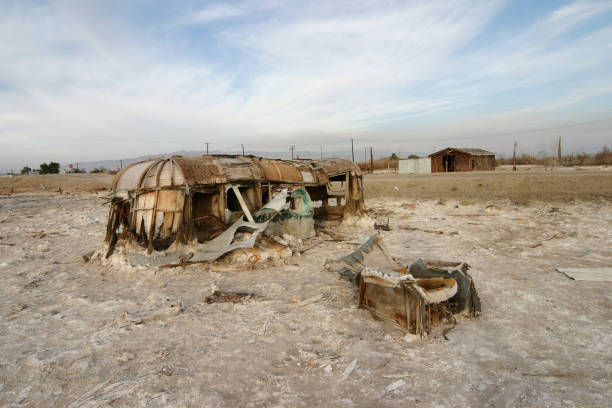 istock An abandoned camper lays at Bombay beach. 1017300718