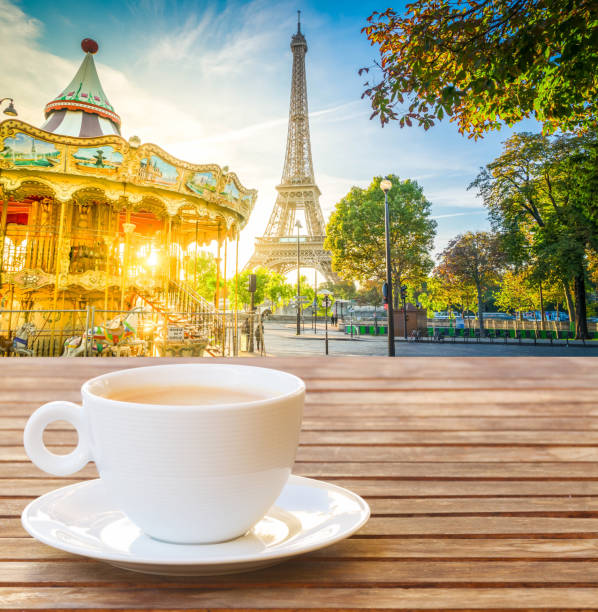 istock eiffel tour and from Trocadero, Paris 1017303232