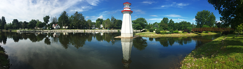 A Panorama of Wellington Park in Simcoe, Ontario