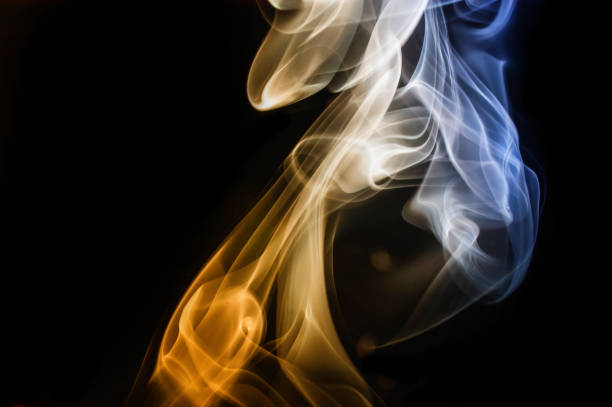 Smoke Abstract Colorful stock photo