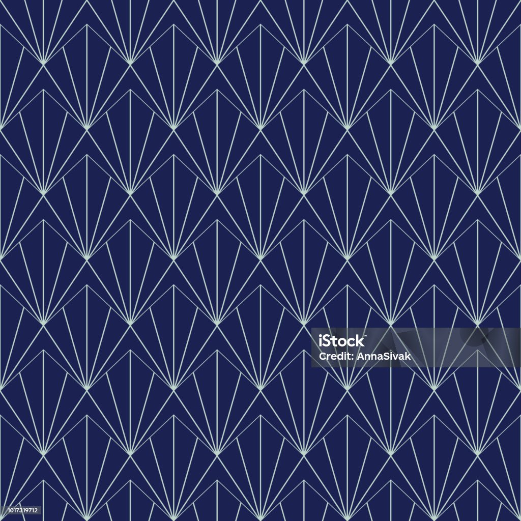 Art Deco Seamless Pattern, Geometrical Background for design, cover, textile, wallpaper, decoration in vector 1930-1939 stock vector