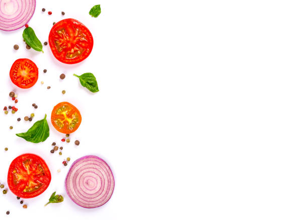 istock fresh vegetables, herbs and spices isolated on white background 1017323088
