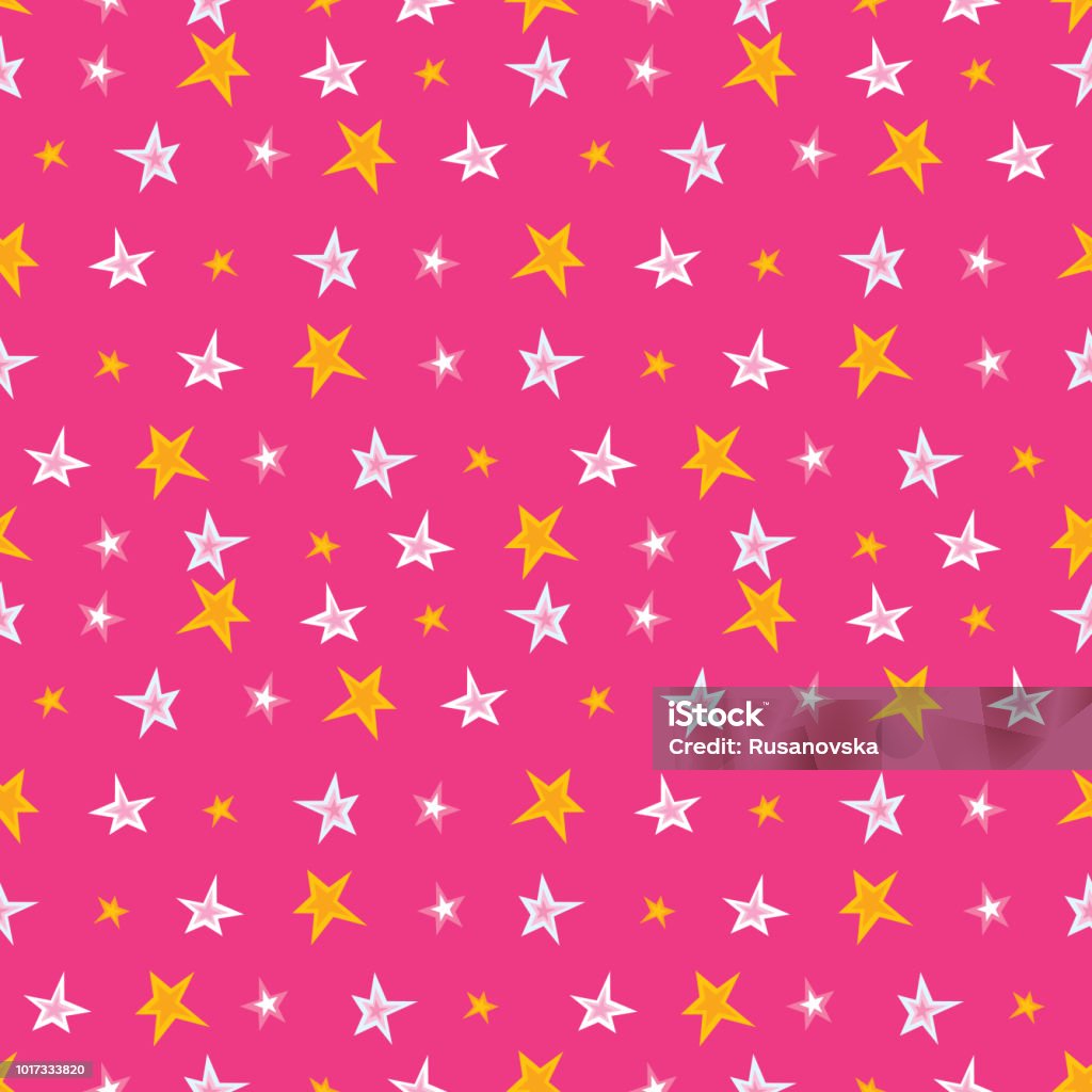 Star Seamless Pattern Stock Illustration - Download Image Now - Pattern ...