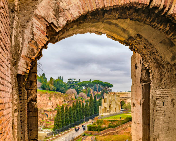 istock Roman Coliseum Interior View, Rome, Italy 1017338526
