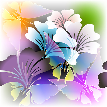 Ilustración de Flores Brillantes Primavera Verano Vector Patrón De Colores y  más Vectores Libres de Derechos de Verano - iStock
