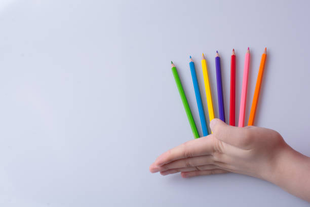 istock Color Pencils on a white background 1017343308