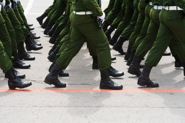 istock The parade of soldiers 1017359674