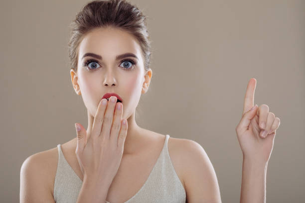 istock Surprised beautiful girl 1017359884
