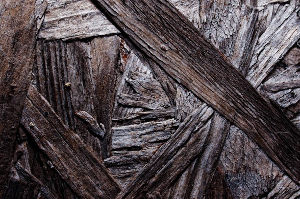 Close up of old Wood stock photo