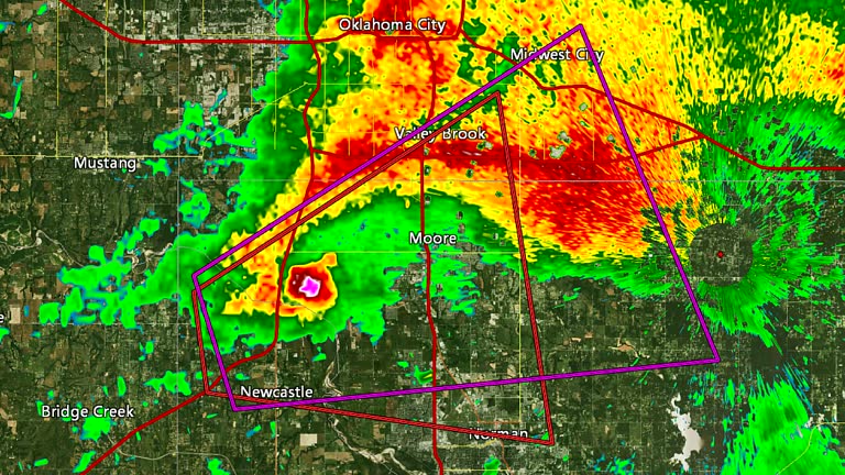 2013 Moore OK Tornado Radar