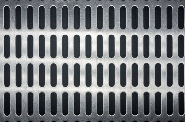 istock stainless steel grating with oblong holes 1017428262