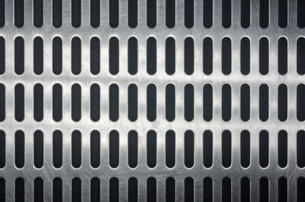 istock stainless steel grating with oblong holes 1017431112