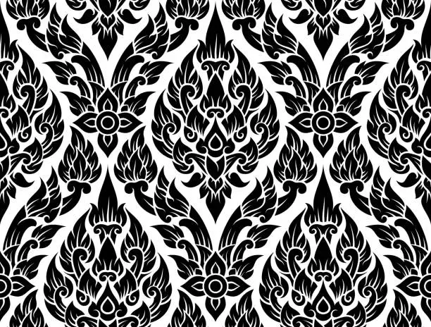 Vector illustration of Ornate Seamless Pattern