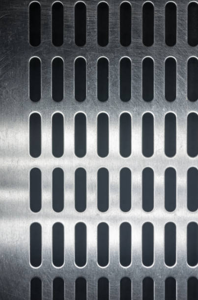 istock stainless steel grating with oblong holes 1017472234