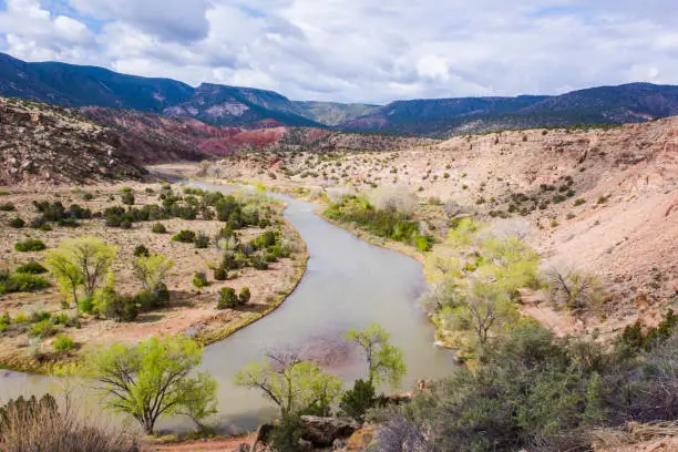 River in Abiqui near Ghost Ranch in spring