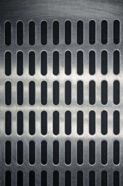 istock stainless steel grating with oblong holes 1017476188