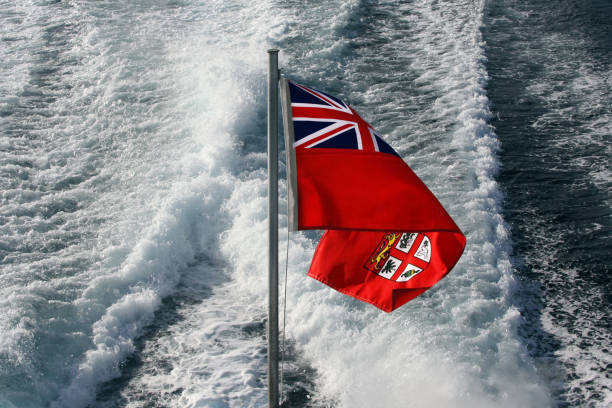 istock Fiji flag at sea 1017504752