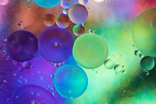 istock Macro oil and water multi colored abstract background 1017517388