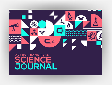 Science Design Cover Study Guide Science Cover Design Stock Illustration - Download Image Now - Abstract ...