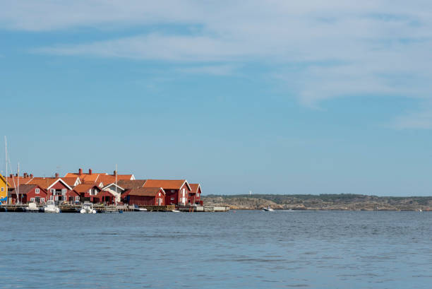istock Traditional boathouses at Swedish west coast 1017551366