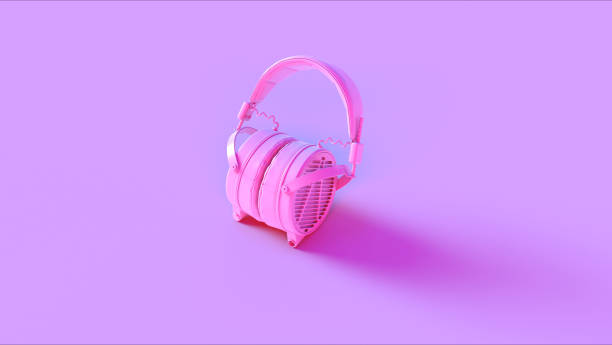 istock Pink Vintage Headphones 1017553850
