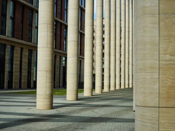 istock Contemporary gallery of stone pillars 1017557056