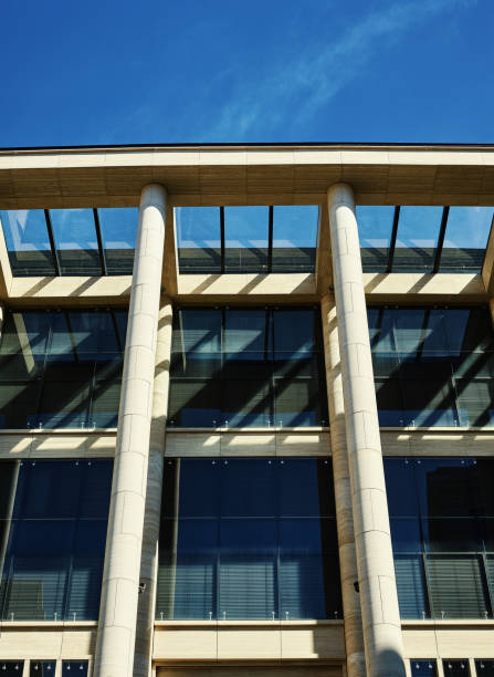 istock Glass and stone modern building facade 1017557060