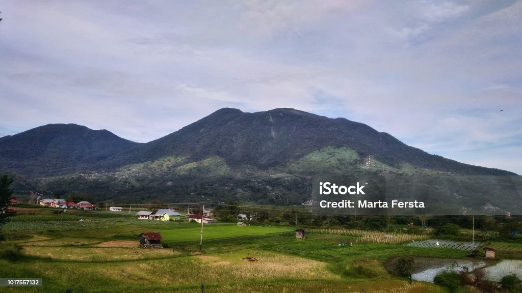 Mount Merapi west sumatra Volcano 2015 Stock Photo