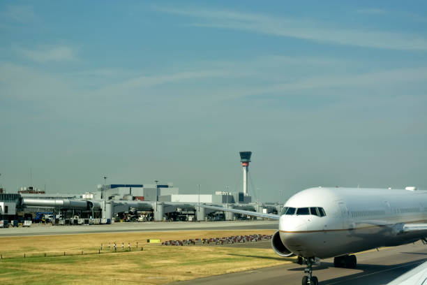 istock Airplane in airport 1017561672