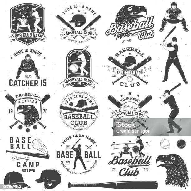 Baseball Club Badge Vector Illustration Concept For Shirt Or Print Stamp Or Tee Stock Illustration - Download Image Now
