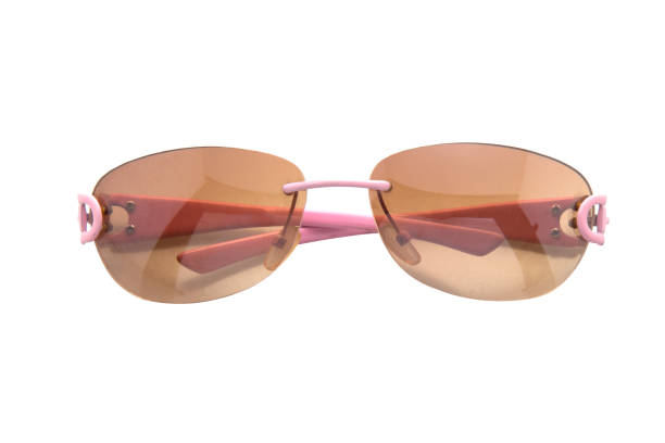 istock Cool sunglasses isolated on white background, top view 1017580342