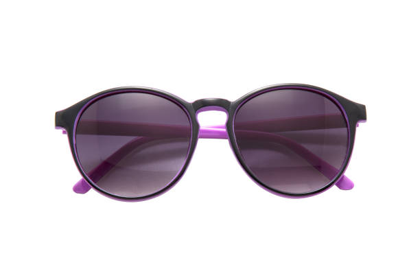 istock Cool sunglasses isolated on white background, top view 1017585088