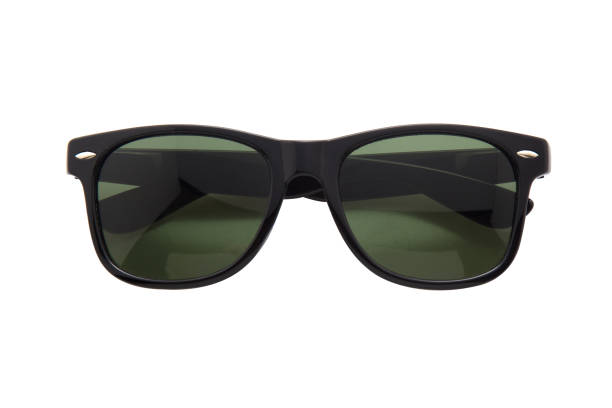 istock Cool sunglasses isolated on white background, top view 1017585094