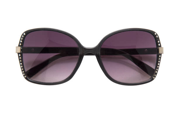 istock Cool sunglasses isolated on white background, top view 1017585438