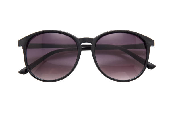 istock Cool sunglasses isolated on white background, top view 1017585472