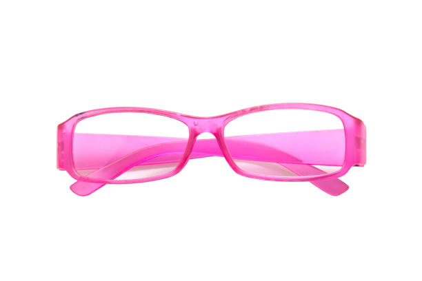 istock Pink glasses isolated on white background 1017585504