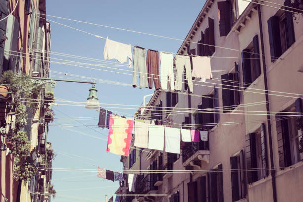 istock Drying clothes in street 1017585638