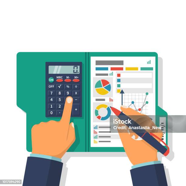 Financial Accounting Concept Stock Illustration - Download Image Now - Budget, Finance, Planning