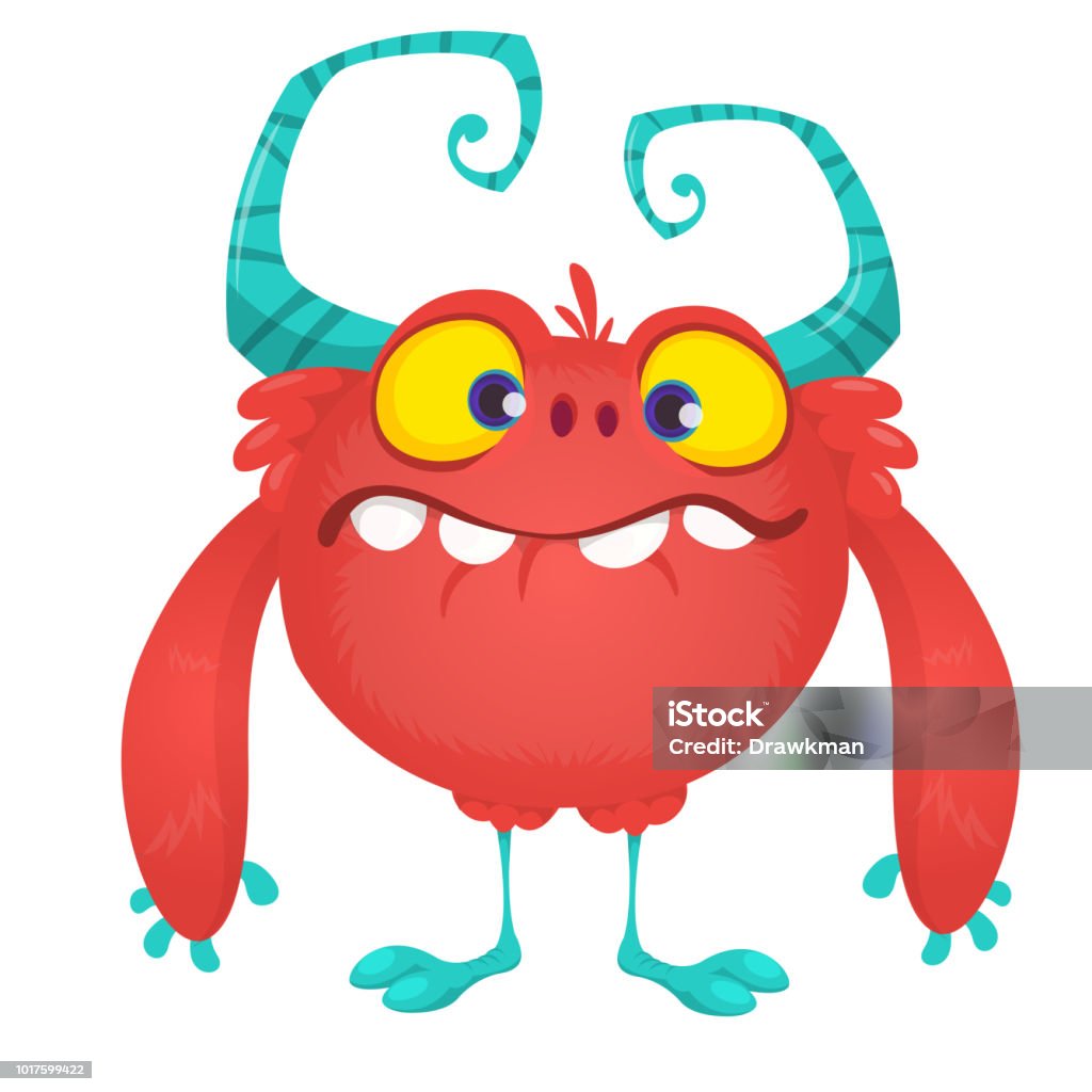 Quái Vật Hoạt Hình Hài Hước Trên Đôi Chân Nhỏ Xíu Nhân Vật Quái ...