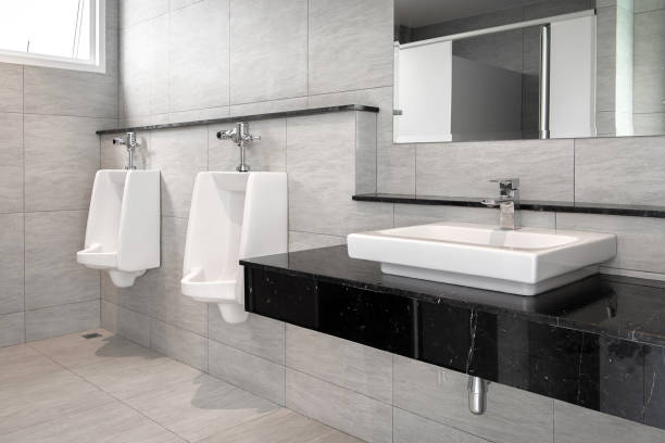 istock Bathroom interior with sink and faucet 1017602010
