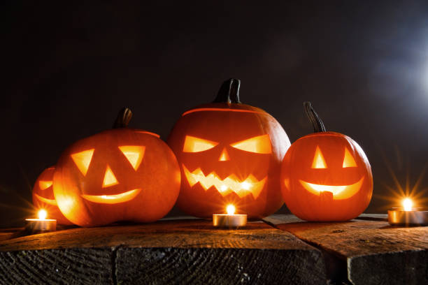 istock Halloween pumpkin and candles 1017611066